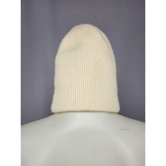 Nixon Hat Beanie One Size Cream 100% Merino Wool Knit Winter Warm Mens Casual - Picture 2 of 8